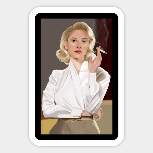 Scarlett Johansson Sticker by Racoart